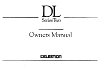 Celestion DL4-6-8-10-12-Series-Two - Owners Manual